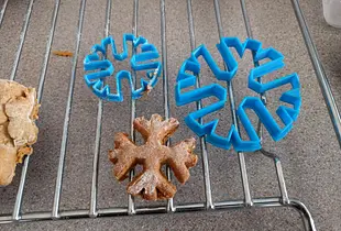 Snowflake sugar paste cutter