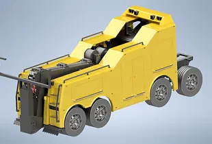 Abschlepp LKW Unterfahrlift Bruder Umbau 1/16 Modellbau