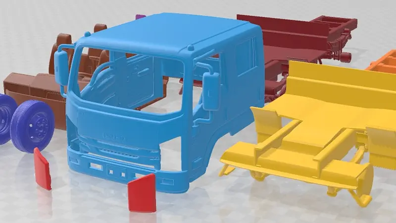 Isuzu NPS 300 CrewCab Chassis Truck 2015 Printable 