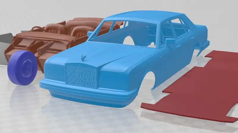 Rolls Royce Silver Spirit Spur 1980 Printable Car 