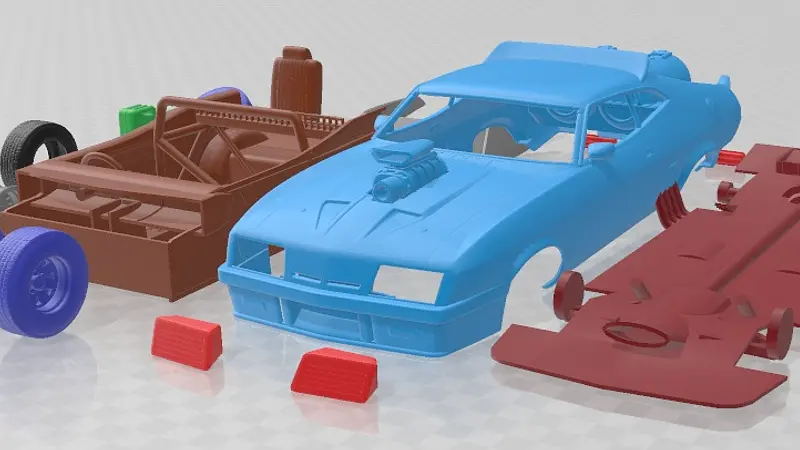 Ford Falcon 1973 Mad Max Interceptor Printable Car 