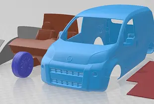 Fiat Fiorino 2008 Printable Van 