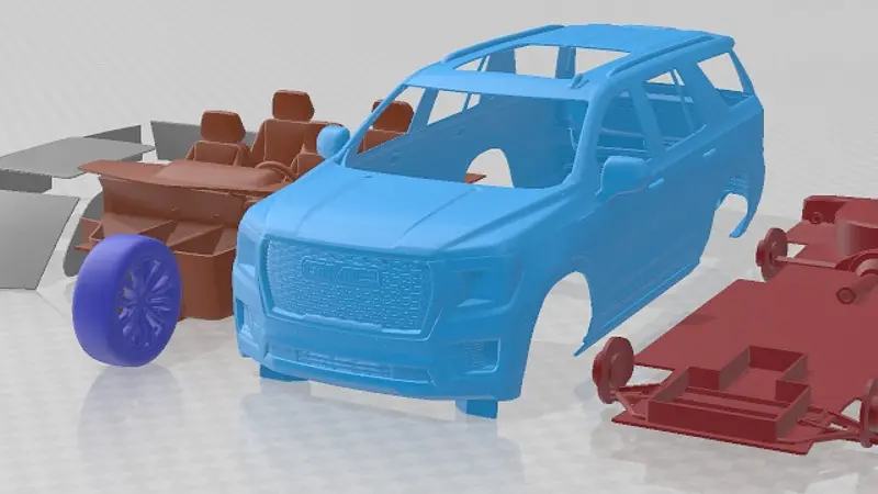 GMC Yukon Denali 2021 Printable Car 