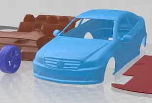 Mercedes Benz CLC 2008 Printable Car 