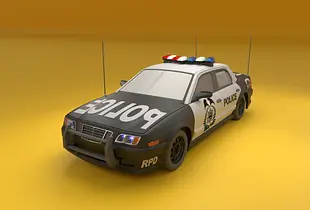 RC 1/10 Police Civic Cruiser