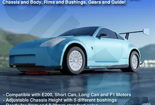 MyDigitalSlot JPN1 Car, 1/32 Complete Analog / Digital Slot Car