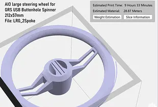 Arcade Spinner Steering Wheel - GRS USB BHS Compatible