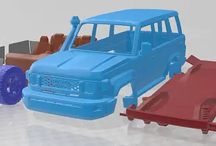 Toyota Land Cruiser 70 GXL 2024 Printable Car 