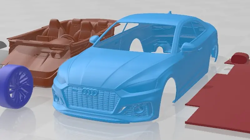 Audi RS5 Coupe 2020 Printable Car 