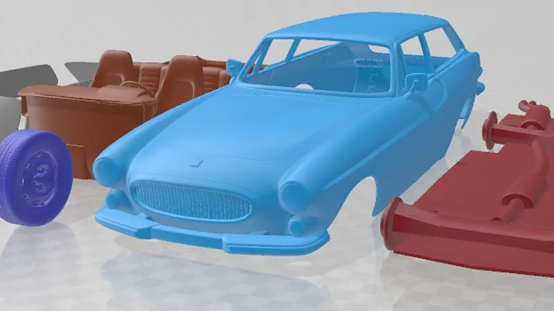 Volvo P1800 1973 Printable Car 