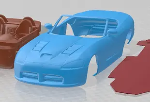 Dodge Viper SRT 10 2008 Roadster Printable Car 