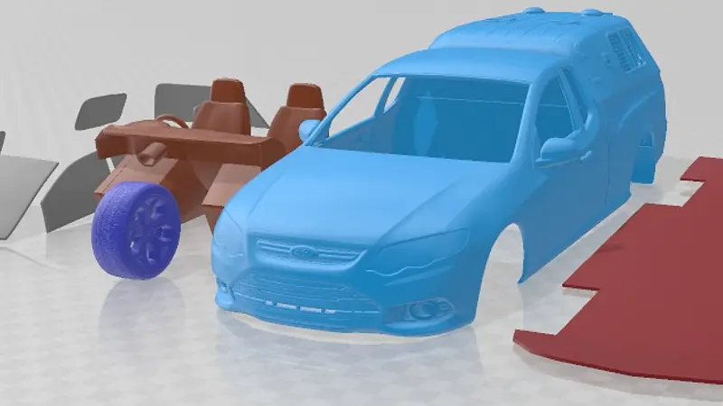 Ford Falcon FG UTE XR6 Police 2011 Printable Car 