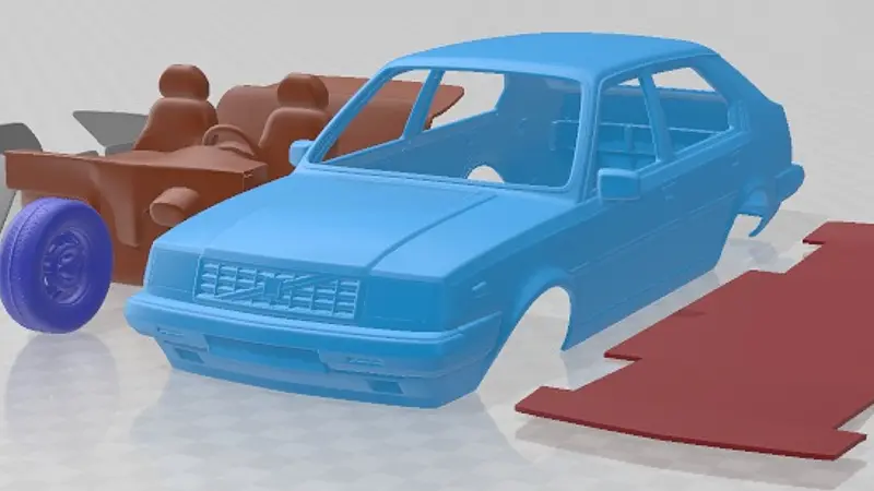 Volvo 345 5 Door 1980 Printable Car 