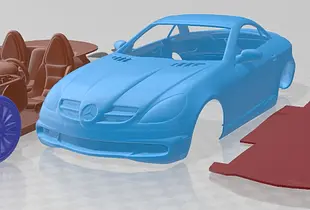 Mercedes SLK AMG 2005 Printable Car 