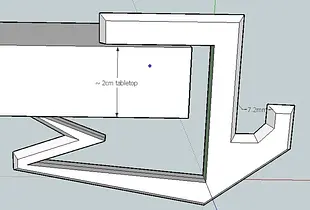 Tabletop clip with hook