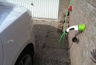 Wall mount for Mennekes EV-plug