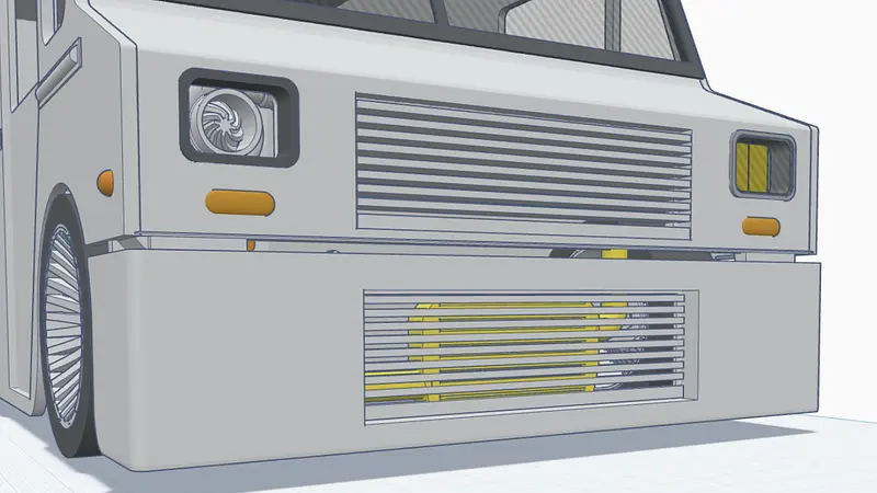 Work/Tool/Ice Cream/Food truck 200mm wide - 257mm to 280mm wheelbase - Drift/show truck