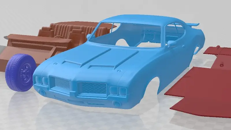 Oldsmobile Cutlass 442 1971 Printable Car 