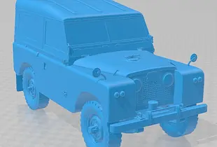 Land Rover Series IIA 88 Pickup 1968 V2 Printable Car