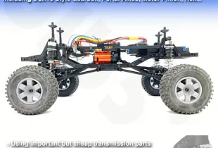 MyRCCar Mr. Crawley Complete. 1/10 Customizable RC Rock Crawler Chassis with Portal Axles and Gearbox