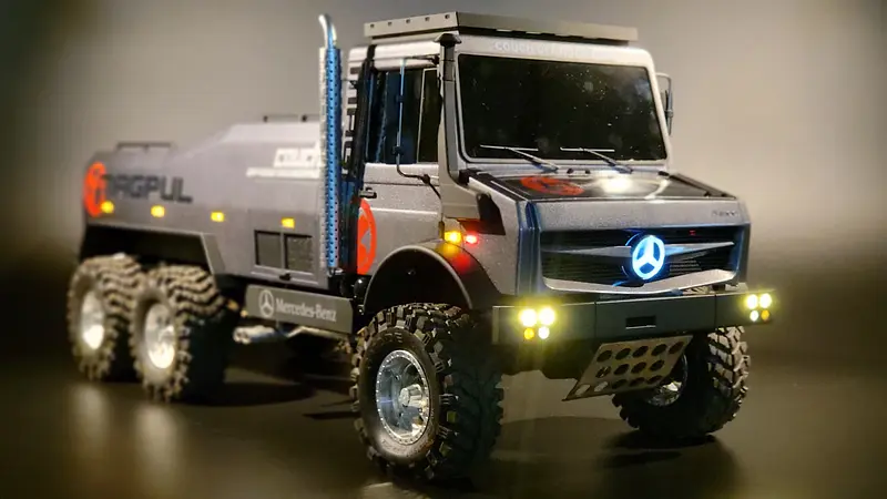 1:10 Unimog rally 6x6 body for TRX6
