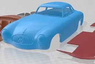 Mercedes Benz SL Class 1952 Printable Car 