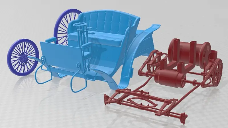 Benz Velo 1894 Printable Car 