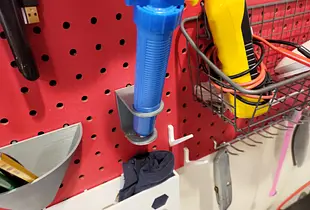 Peg Board Solder Sucker Holder