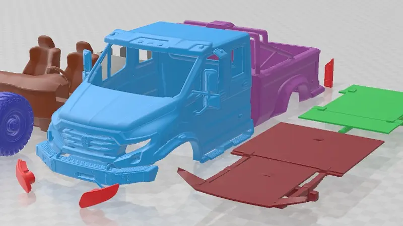 GAZ Vepr Next Double Cab Pickup Truck 2017 Printable 