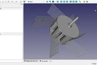 Modelo FreeCad de decapador de pintura