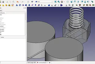 Spring builder idea FreeCad model