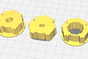 Roller blind motor adapter set