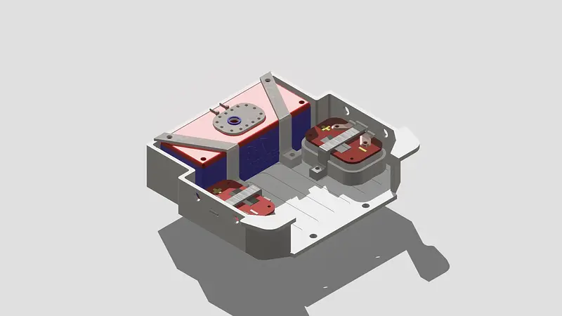 VANQUISH H10 OPTIC REAR COMPARTMENT WITH FUEL TANK AND BATTERY
