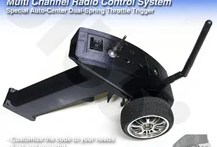 MyRCCar Arduino Surface Radio for RC Car / Bike / Boat. "BigBoy" Multi Channel Radio Control System, including Transmitter and Receiver