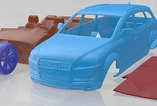 Audi Q7 2006 Printable Car 