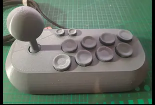 3D Printed 10 Button Arcade Joystick