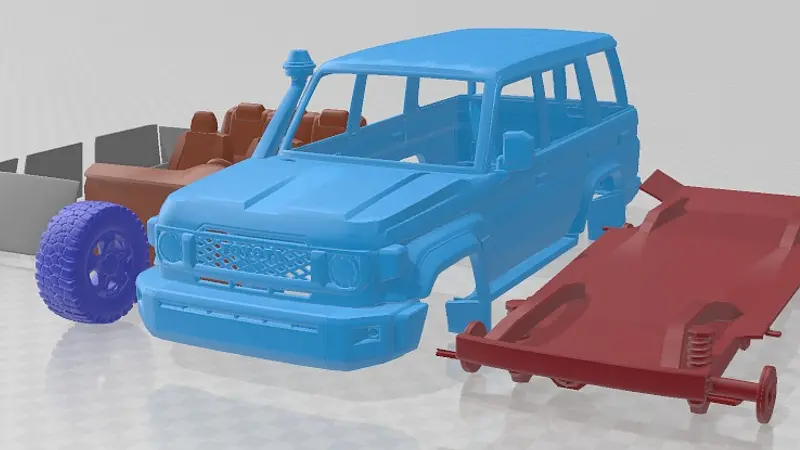 Toyota Land Cruiser 70 GXL 2024 Printable Car 