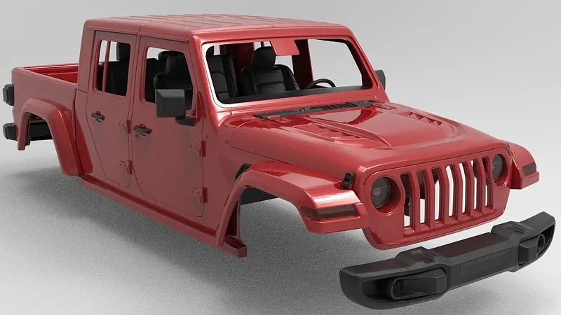 Jeep Gladiator STL files for 3D printing