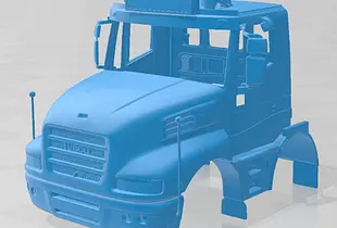 Iveco Strator Tipper Truck 4 Axle 2014 Printable Body Cabin