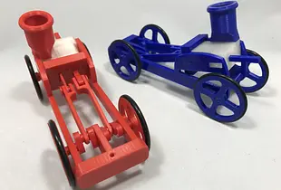 Single Cylinder Air Engine Balloon Powered Rolling Chassis