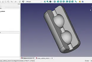 Tope de cadena de estore.