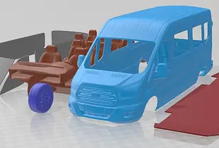 Ford Transit Passenger 2014 Printable Van