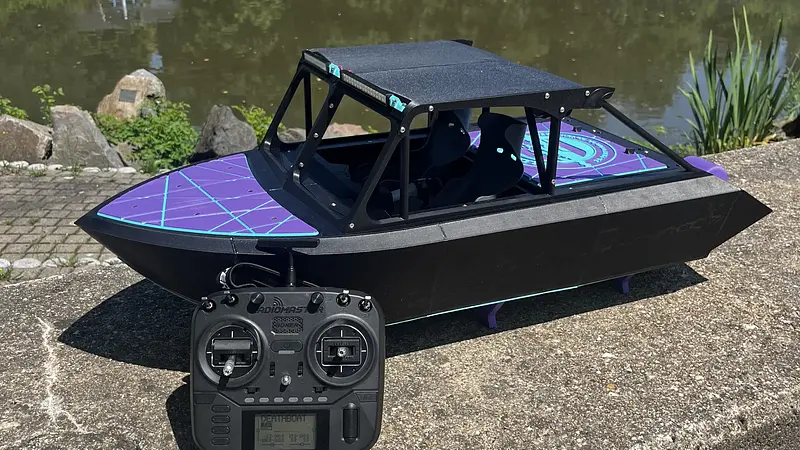 DEATHBOAT - 1/6 Scale - HAVE-IT-ALL - River Jet Boat - HPW40 incl.