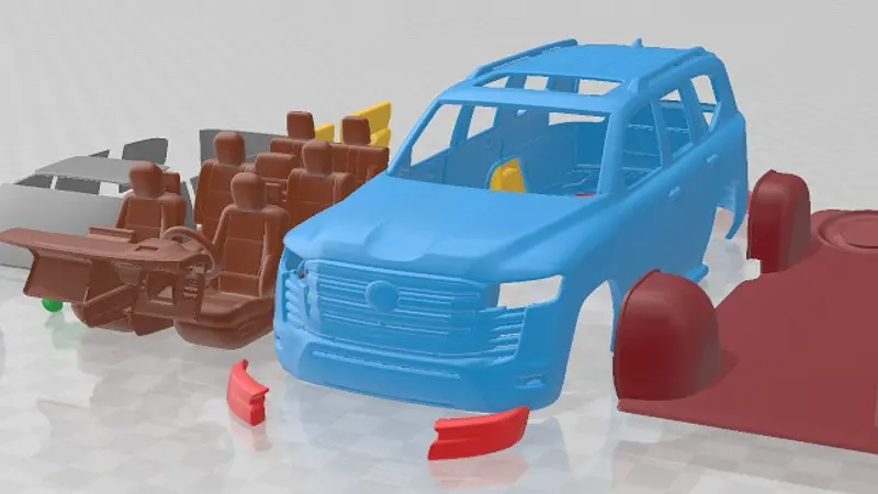 Toyota Land Cruiser 300 2022 V2 Printable Car 