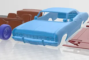 Chevrolet Impala 1967 Printable Car 