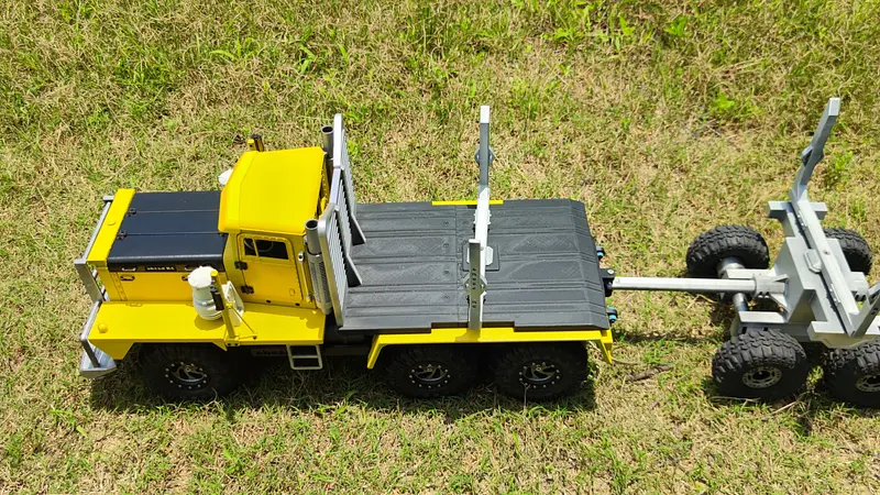 Crawler P12 TRX6 logging bed and trailer - 1/10 RC body attachment