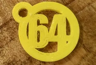 Keychain Number Fob (Round - 0-99)