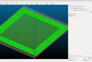 Modelo FreeCad de rejilla de ventilación