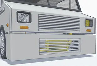 Work/Tool/Ice Cream/Food truck 200mm wide - 257mm to 280mm wheelbase - Drift/show truck