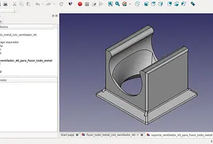 All metal 40mm fan duct